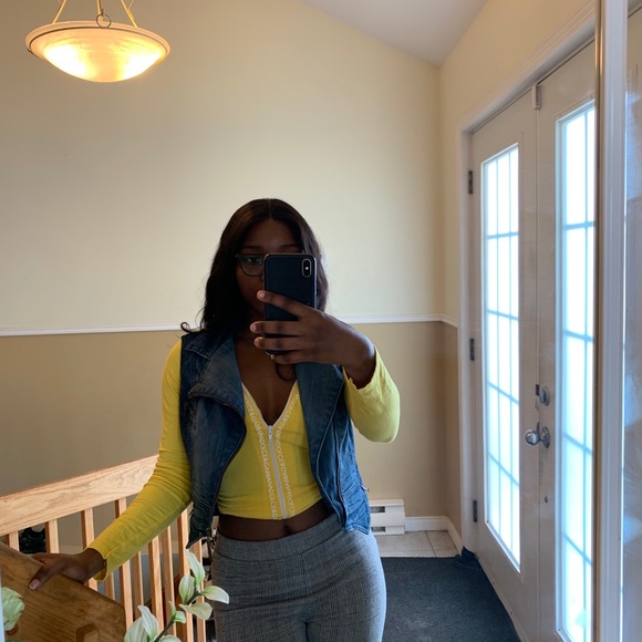 Jeans jacket sleeveless Apple bottom - Picture 14 of 16